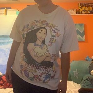 Vintage Disney Pocahantas movie promo merch tee